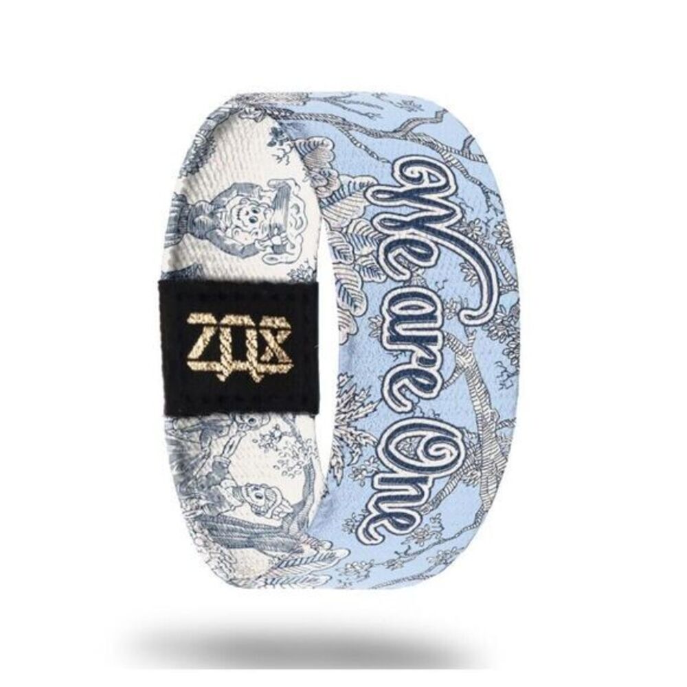 Zox We Are One Reversible Band Bracelet With Card Size Medium Jorge Pacheco Art